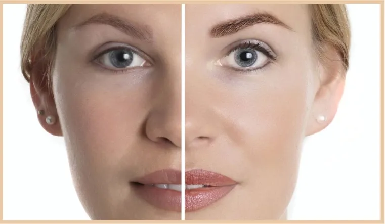 Hautbild vor und nach einer Anti-Aging-Behandlung